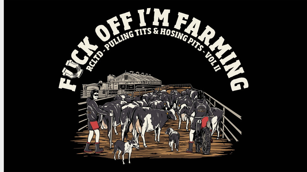 Fxck Off Im Farming Dairy Edition - Flag - RCLTD