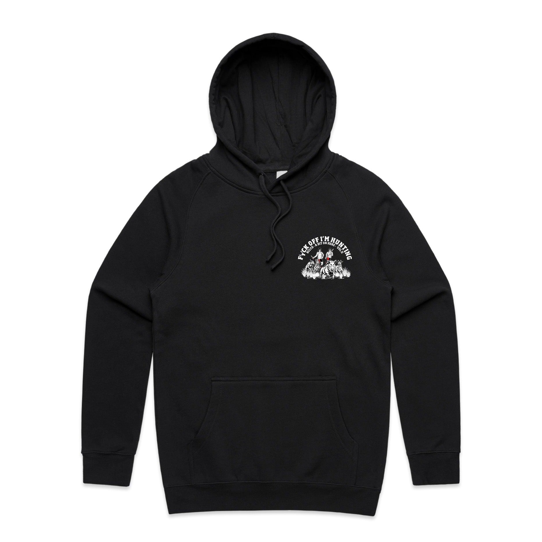 FK OFF IM HUNTING VOL II - HOODIE - BLACK – RCLTD